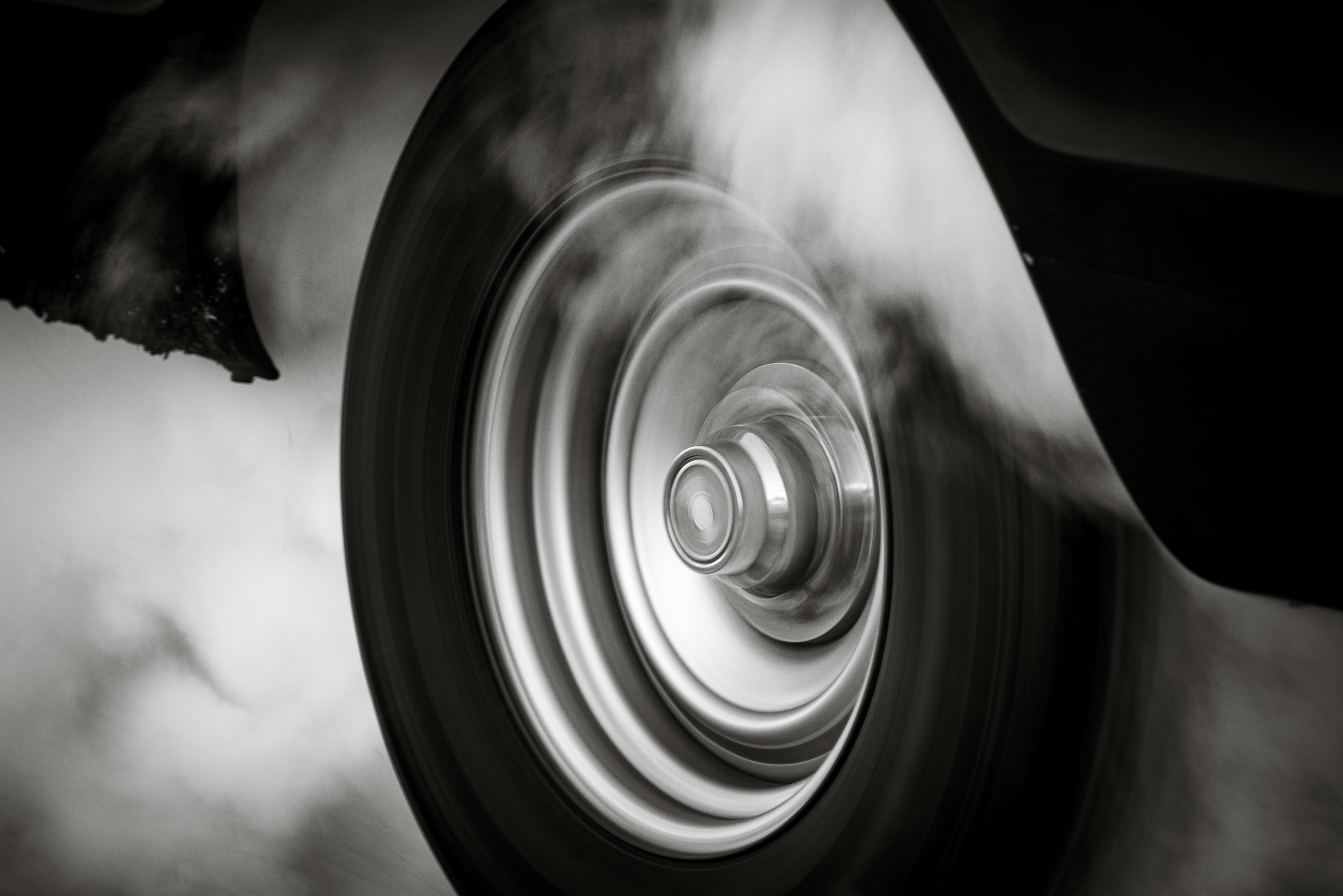 Car Wheel Spinning in Place · Free Stock Photo