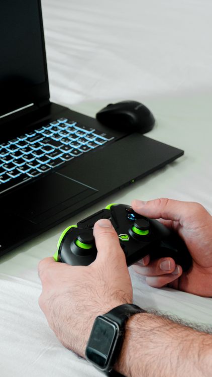 Man Hands Holding Controller · Free Stock Photo