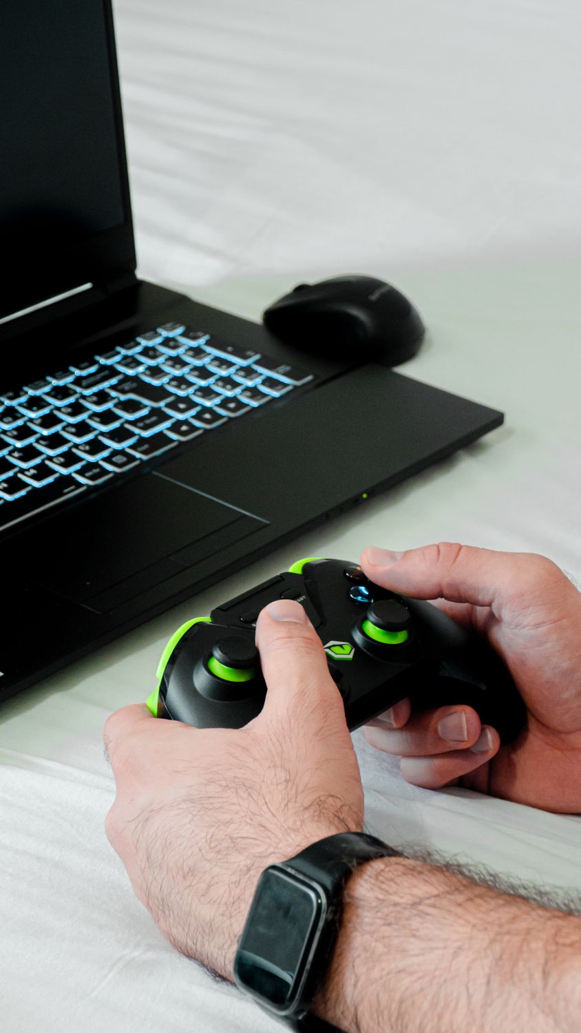 Man Hands Holding Controller · Free Stock Photo