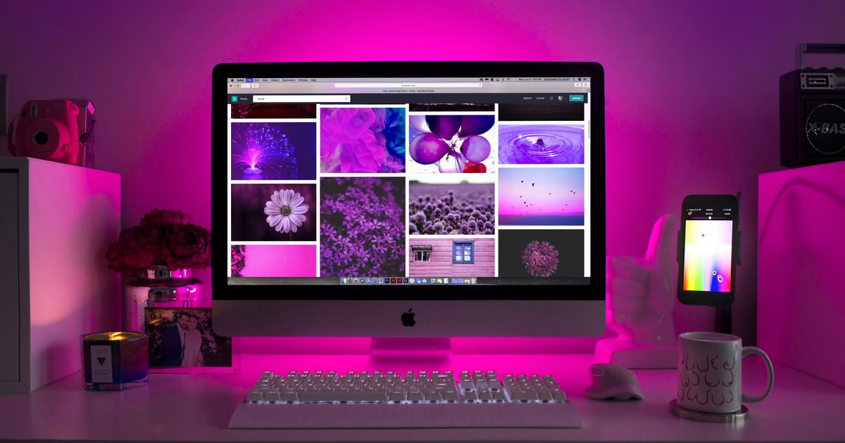Computerbildschirm mit moderner Web-Benutzeroberfläche für ein Website-Redesign