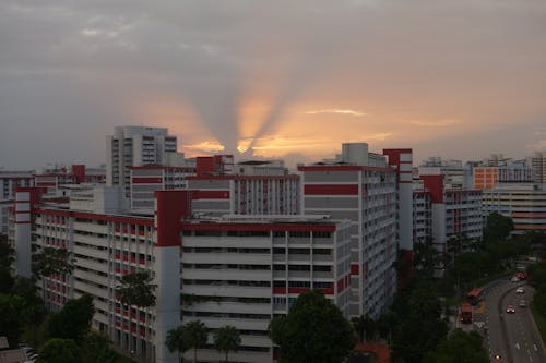 Ilmainen kuvapankkikuva tunnisteilla asuminen, auringon säteet, auringonlasku