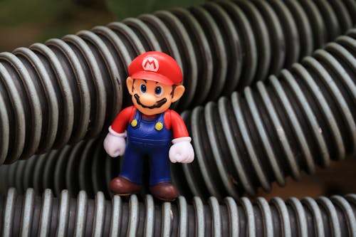 Close-up of a Super Mario Toy 