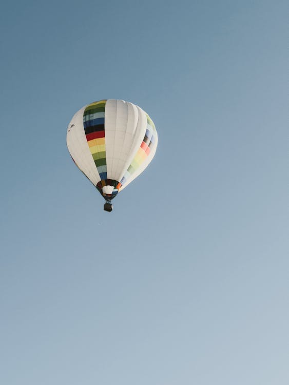 Hot Air Balloon on Clear Sky