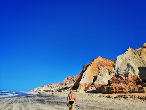 areias, céu azul, loira içeren Ücretsiz stok fotoğraf