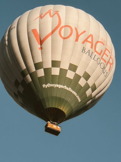 Foto stok gratis balon udara, balon voyager, bidikan sudut sempit