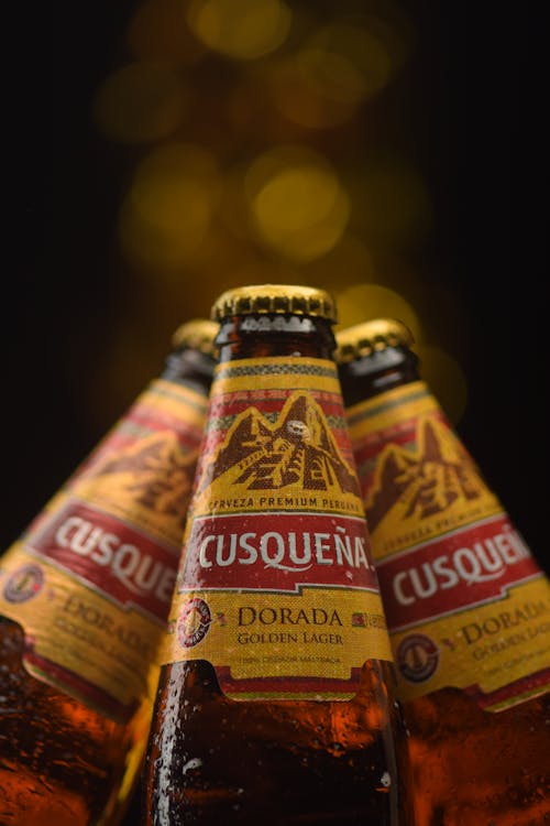 Bottles of Cusquena Beer