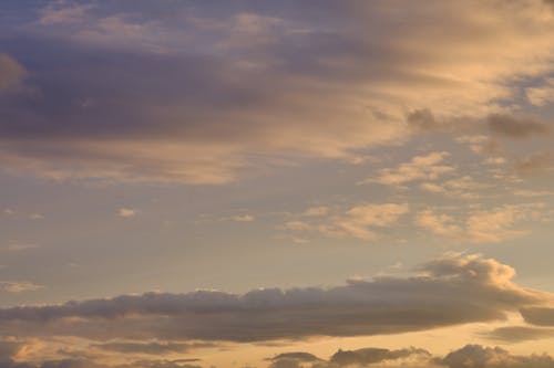 Clouds in the Sky at Dusk 