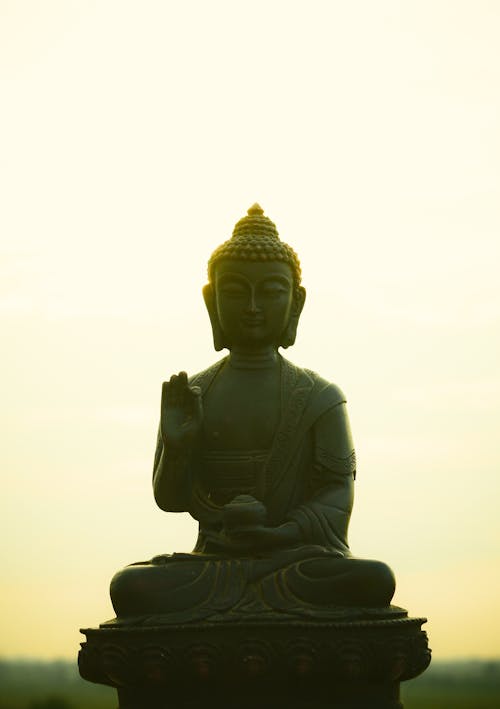 Ingyenes stockfotó alkonyat, Buddha, faragott témában
