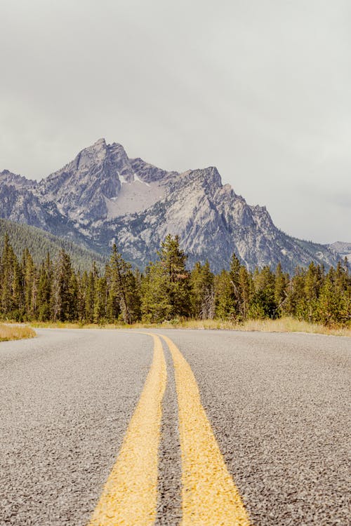 Mountains Seen from Road