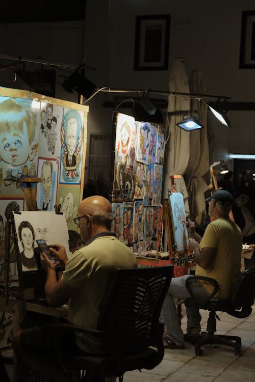 Artists in Art Studio