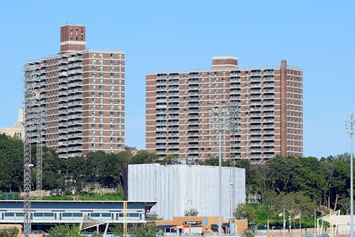View of Apartment Buildings in City 