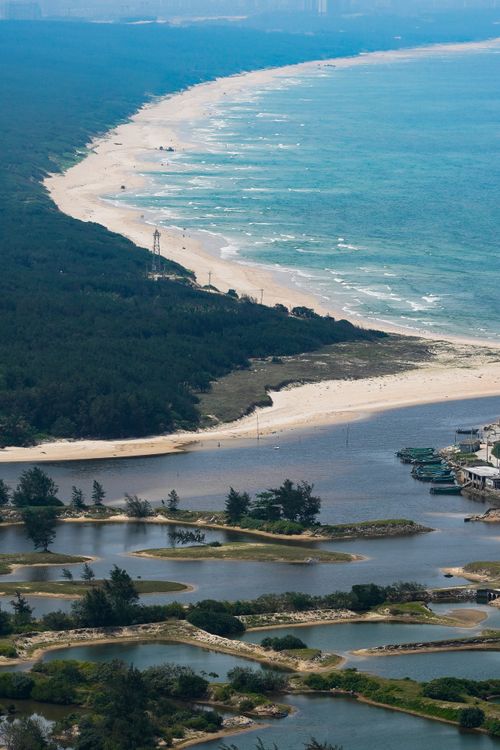 Sandy Islets Aerial View of the Beach and the Bay Full of Islets · Free Stock Photo