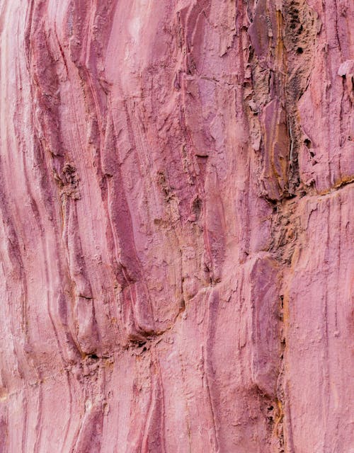 Pink, Rough Rock Surface