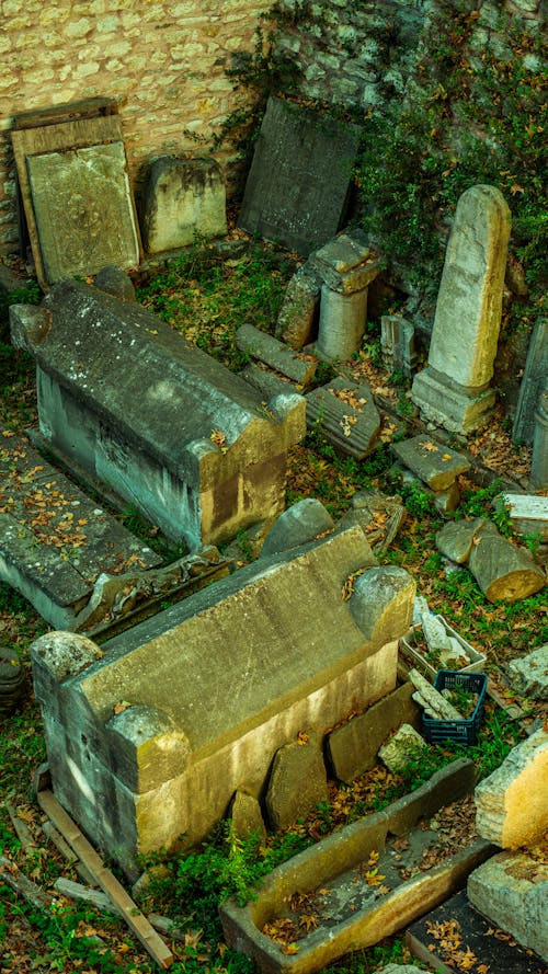 Old Tombstones at the Cemetery 