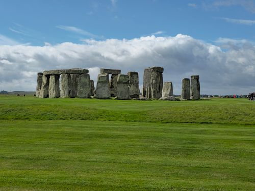 Free Explore the ancient Stonehenge monument under a cloudy sky on Salisbury Plain, Wiltshire. Stock Photo