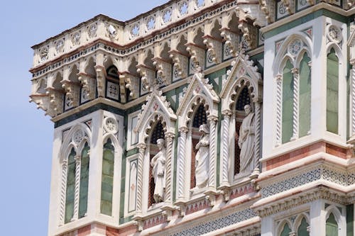 Ornamented Wall of Cathedral in Florence