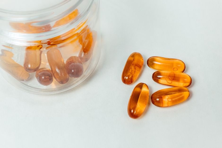 Amber supplement capsules