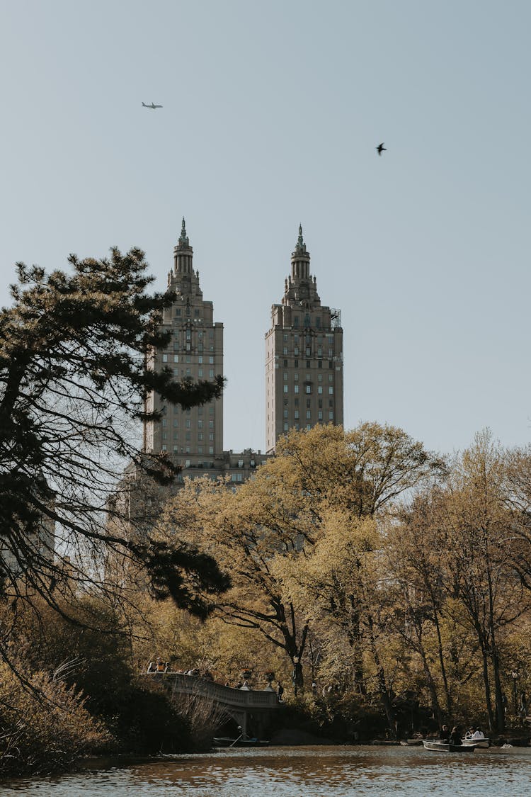 View Of The San Remo Building From Central Park, New York City, New York, United States