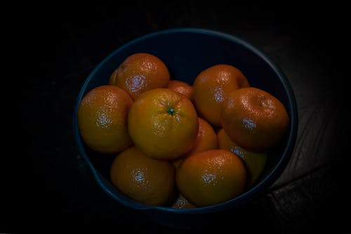Ingyenes stockfotó gyümölcsök, narancsok, tál narancs témában