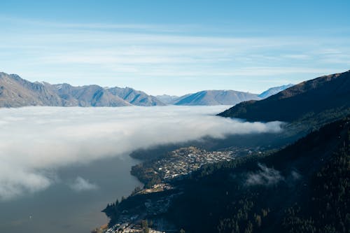 Kostenloses Stock Foto zu berge, drohne erschossen, landschaft