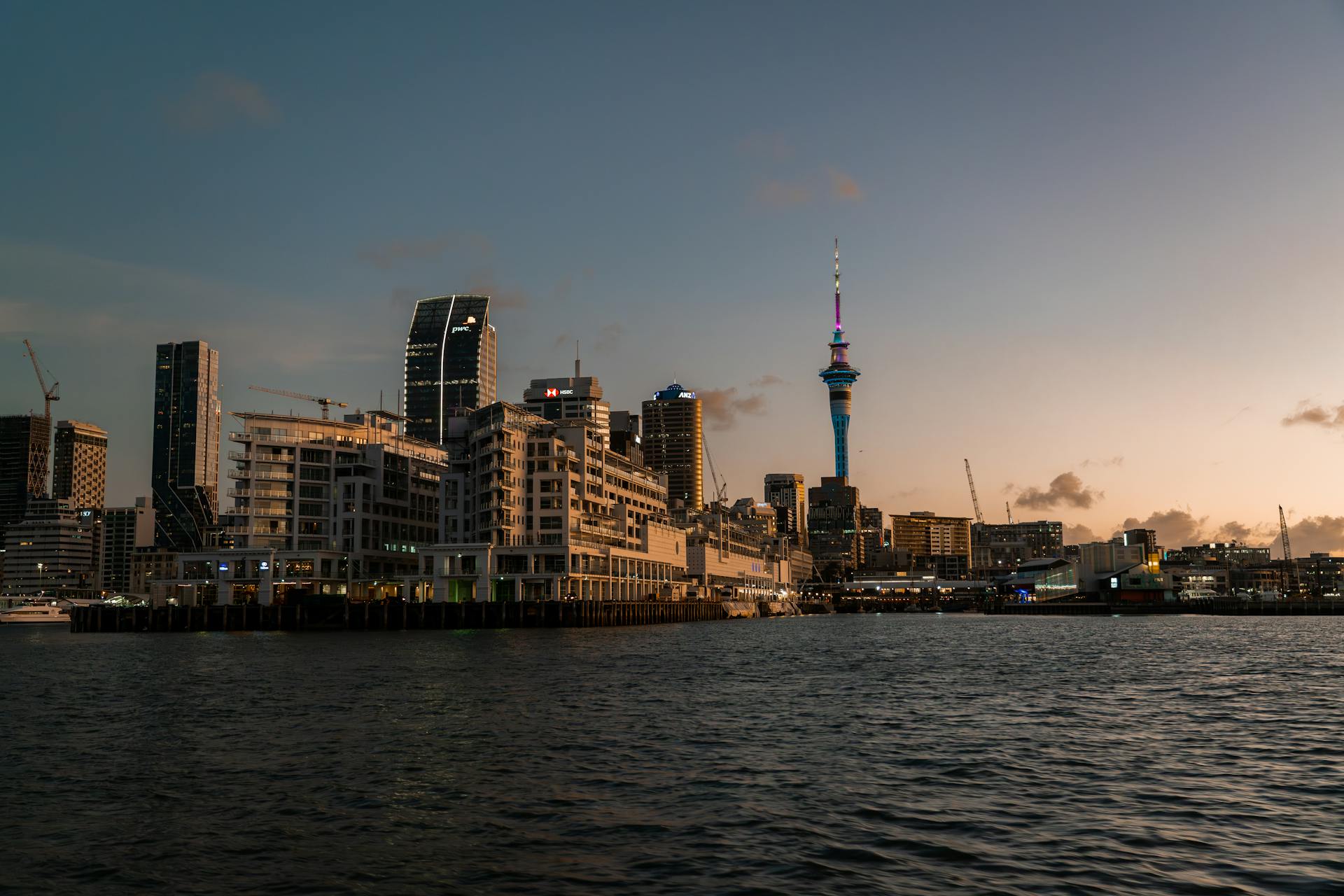 Photo of Auckland City at Dusk, New Zealand