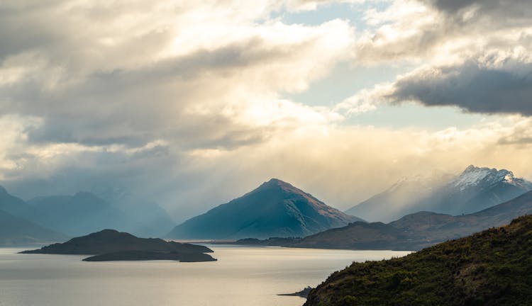 Scenic Landscape At Sunrise 