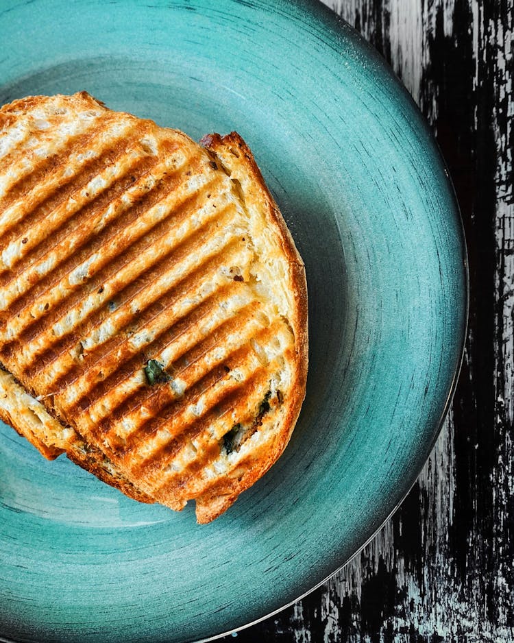 Toasted Sandwich On A Plate