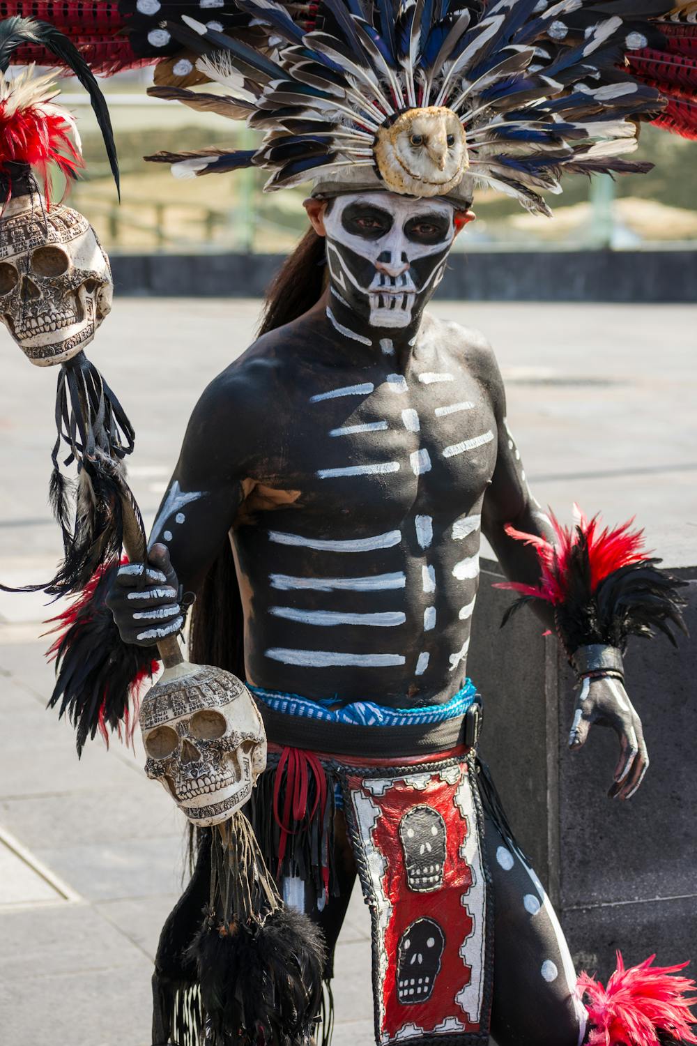 Man Dressed as an Aztec Shaman · Free Stock Photo
