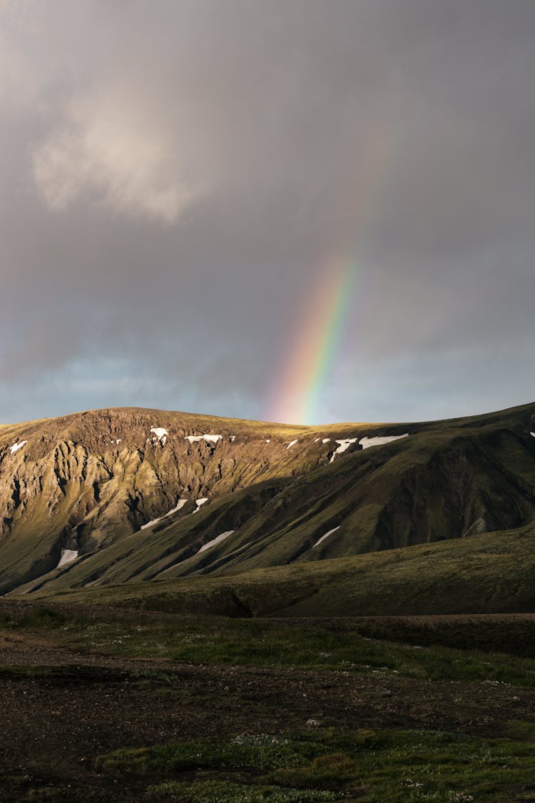 Rainbow Over A Mountain 