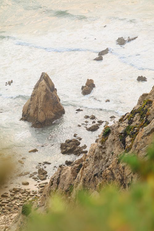 Rocks on Shore near Ocean