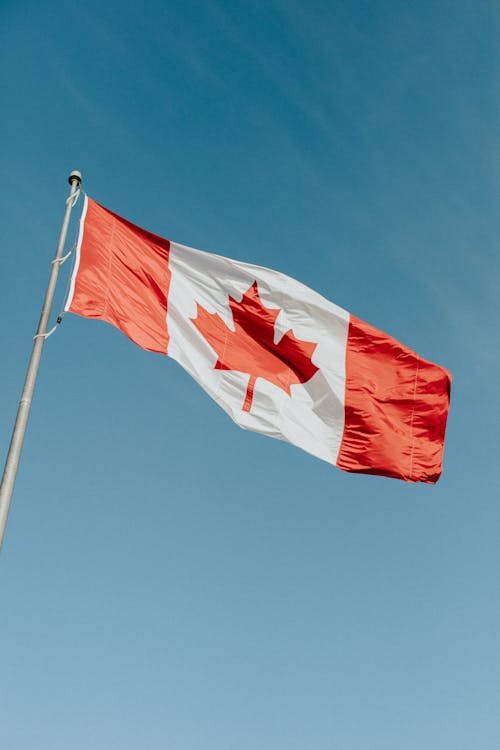 Kostenloses Stock Foto zu fahnenstange, flagge, kanada