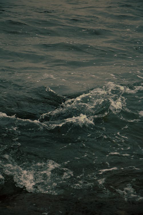 Close-up of Waves on the Sea