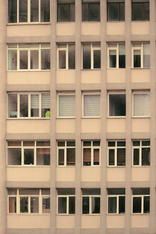 Close-up of an Apartment Building Facade 