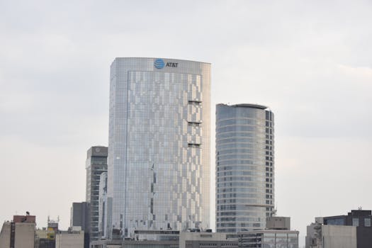 View of iconic skyscrapers in Mexico City, showcasing contemporary architecture.