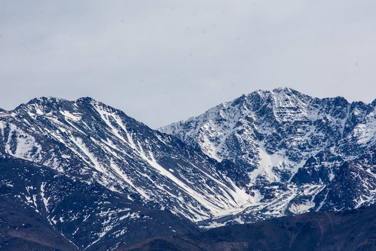 Snow Covered Mountain Peaks