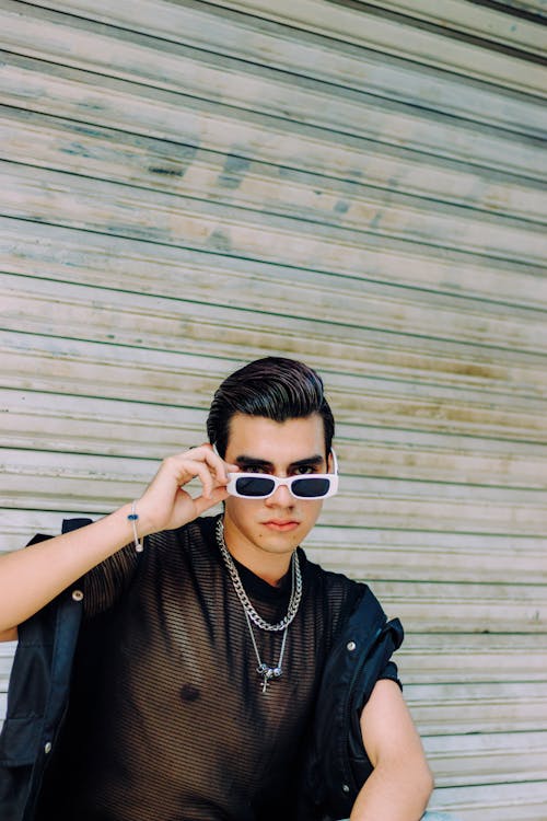 Young Fashionable Man Posing Outside 