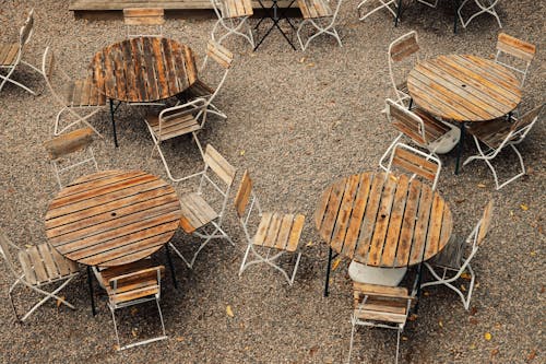 Wooden Chairs and Tables