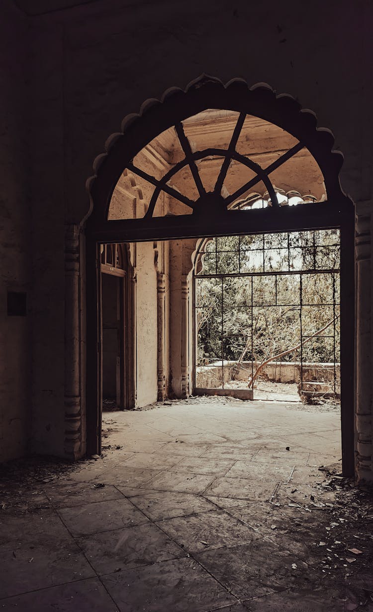 Abandoned Interior In Darkness