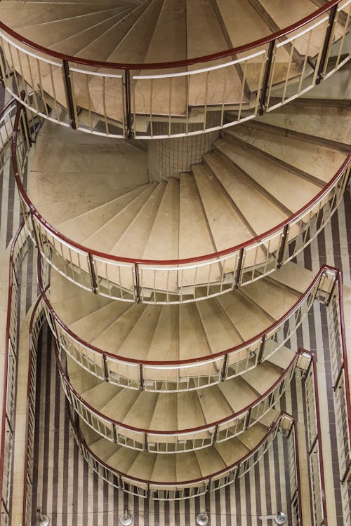 Spiral Staircase in a Modern Building