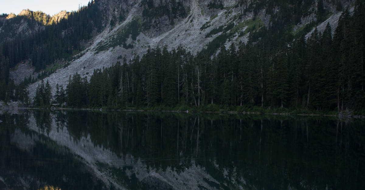Free stock photo of lake, mountains
