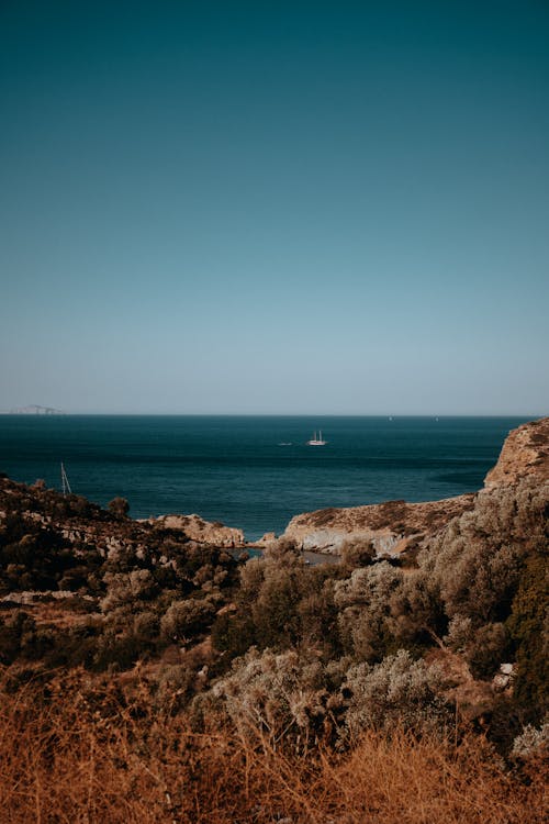 View of a Rocky Shore and Seascape 