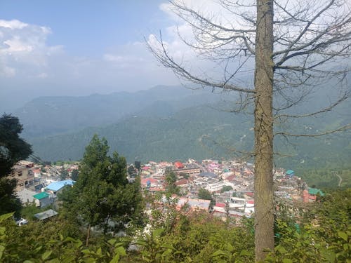 Free Mountain View from Hight and Cuty view Pauri Garhwal  Stock Photo