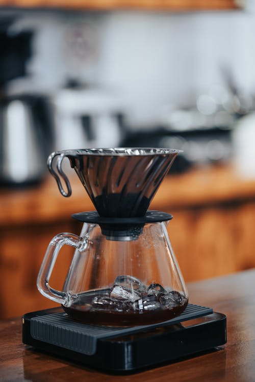 Coffee Brewer in Close-up View