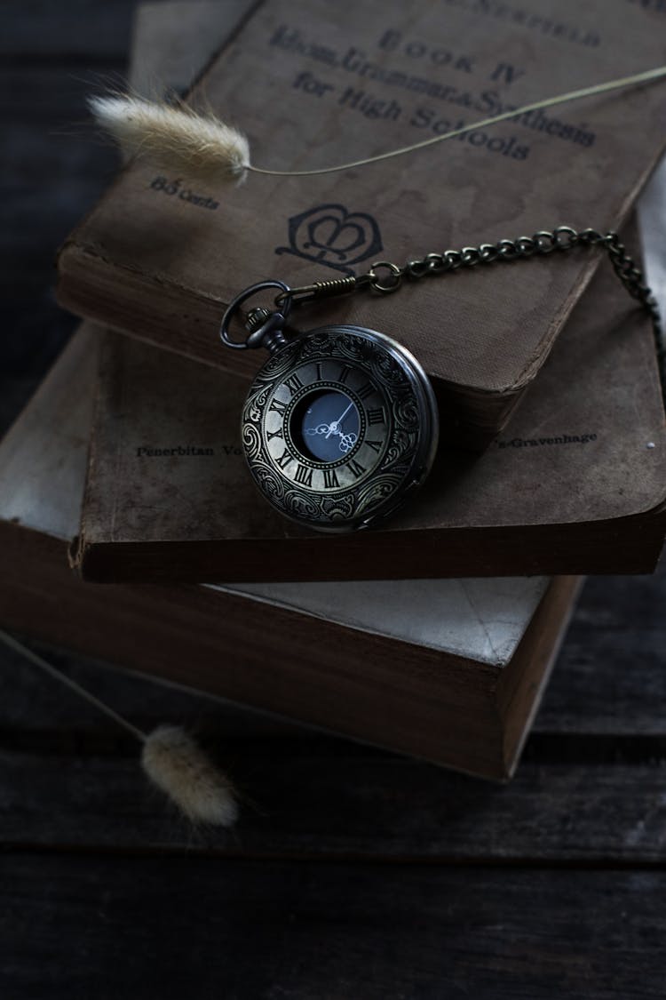 Vintage Watch And Books