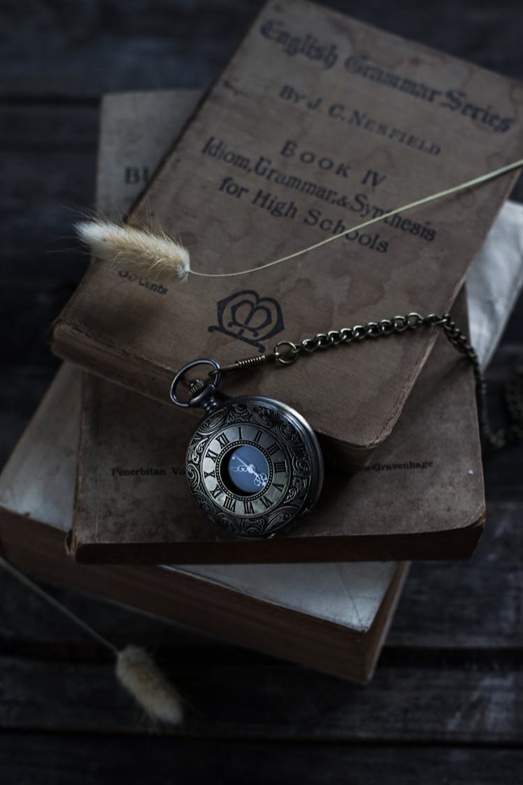 Vintage Watch And Books