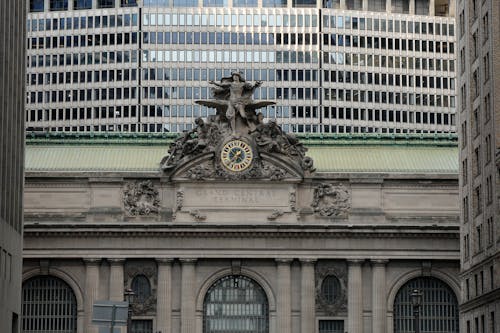 Facade of the Grand Central Terminal in Manhattan, New York City, New York, United States