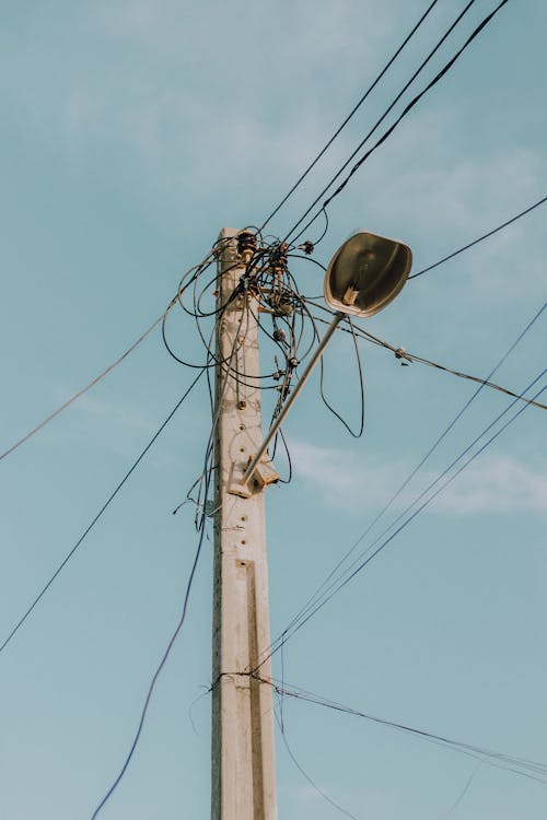 Power Lines on Utility Pole