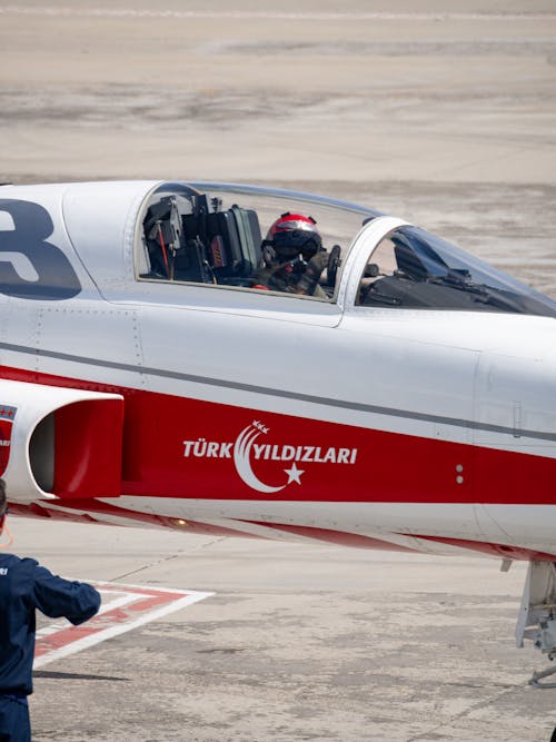 Close-up of a Turkish Stars Aircraft 