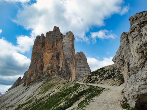 Rock Formations of Tre Cime di Lavaredo in Italy