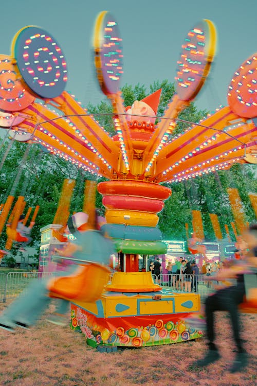 Swing Ride in Blurred Motion